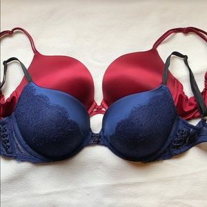 Victoria Secret Push Up Bras 34DD